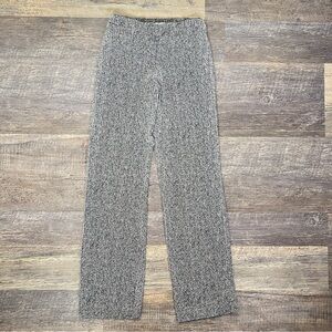 Margaret M Black and White Knit straight leg dress Pants size medium M B132